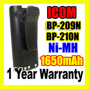 ICOM BP-209,ICOM BP-209 Two Way Radio Battery