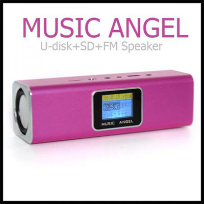 Music Angel U Disk TF Card FM Mini MP3 Player Speaker
