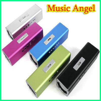 Music Angel USB Micro SD Card FM MP3 Player Speaker