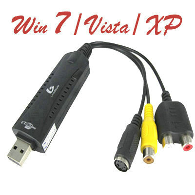 USB Audio Video TV DVD VHS DVR Capture Easycap for Win7 100% satisfaction guaranteed!