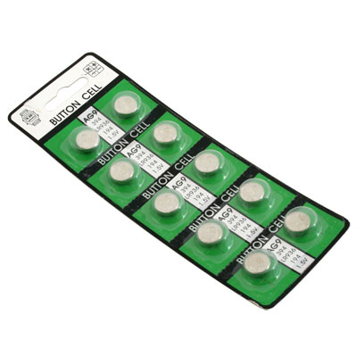 100pcs 1.5v Ag9 Button Cell Batteries