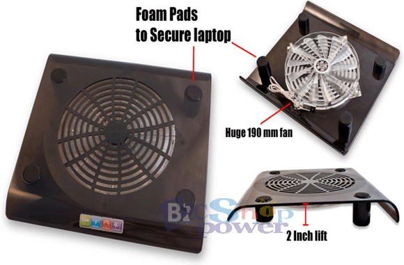 Big Fan Led Laptop Notebook PC Cooling Pad Cooler pad