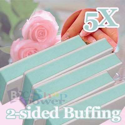 5x Nail Art Buffer 2 Ways Buffing Block Sanding Nail Art Acrylic Manicuret