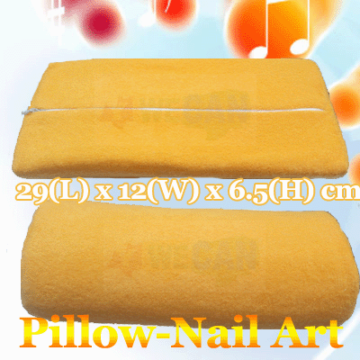 Orange Pillow Rest UV Manicure Nail Art Hand Cushion Soft