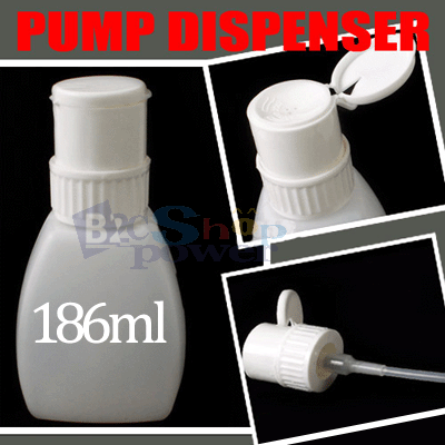 Pro Pump Dispenser Nail Art Acetone Polish Remover 186ml Plastic Locking
