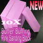 10X Pink Nail Art Buffer Buffing Sanding Files Block