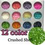 12 Colors Crushed Shell Powder Nail Art Decoration New