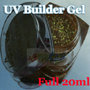 Glitter Golden Full 20ml Nail Art Tips UV Builder Gel