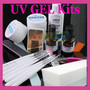 UV Gel Kits Topcoat Primer Base Gel Remover Paint Brush Tool Forms Set #US