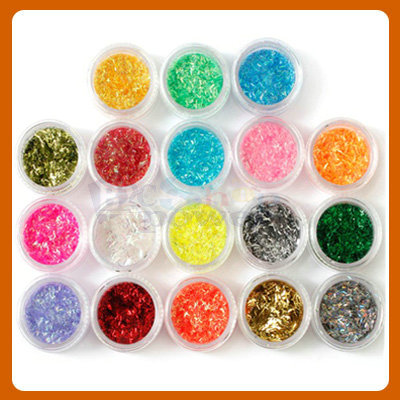 18 Colors Glitter Strip Lace For Nail Art UV Gel Acrylic System Decoration