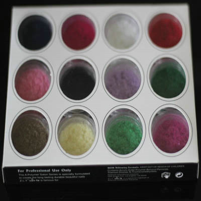 12 Colors Fashion Tips Fuzzy Flocking Velvet Nail Powder Nail Art Tools