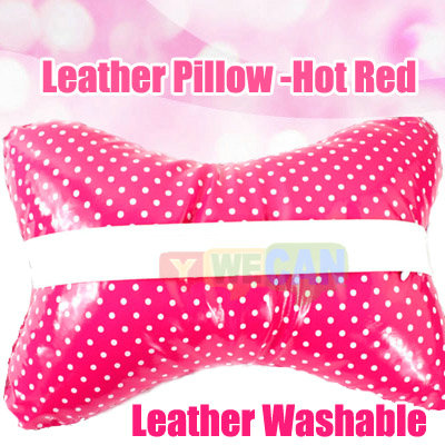 Red Leather Hand Cushion Pillow for Nail Art make up tool Manicure Easy Wash