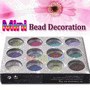 12 Colors 3D/UV Gel Mini BEADS Nail Art Decoration
