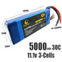 5000mAh 11.1v 30C Lipo Li-po 3-Cell 11.1 RC Akku Battery