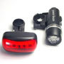 5 White LED Bicycle Head Light with 5 Red LED Taillight