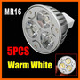5X 12V 3W MR16 White LED Light Led Lamp Bulb Spotlight Spot Light