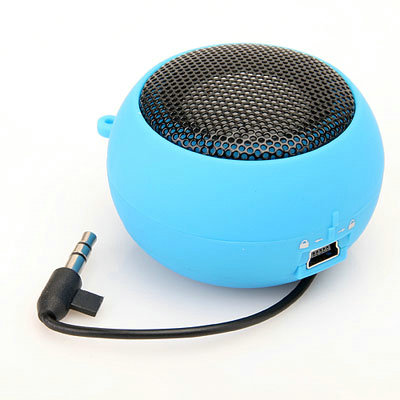 Blue Mini Hamburger Speaker for iPhone iPod laptop MP3