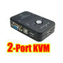 2Port USB 2.0 KVM VGA Switch Box Keyboard Mouse Monitor