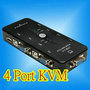 4 PORT USB 2.0 KVM KEYBOARD MONITOR VGA/SVGA SWITCH BOX