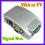 PC Laptop VGA to TV RCA Composite S-video Converter Box